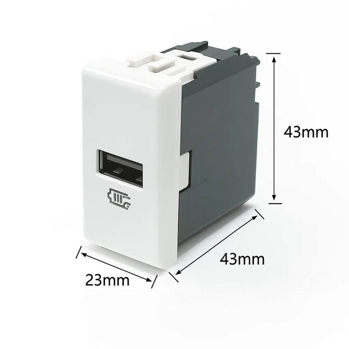 Presa usb 1 modulo bticino am4191a 15w 230v