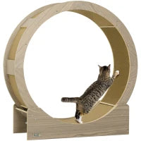 Ruota per Gatti 91x33.5x94 cm con freno, color Noce