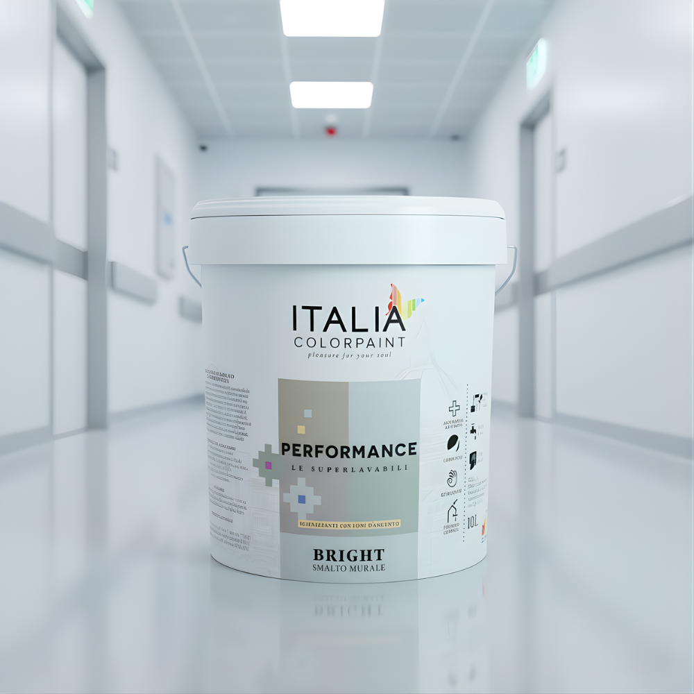 Performance bright smalto murale ecologico all acqua *** formato 1 lt, finitura satinata, confezione 1