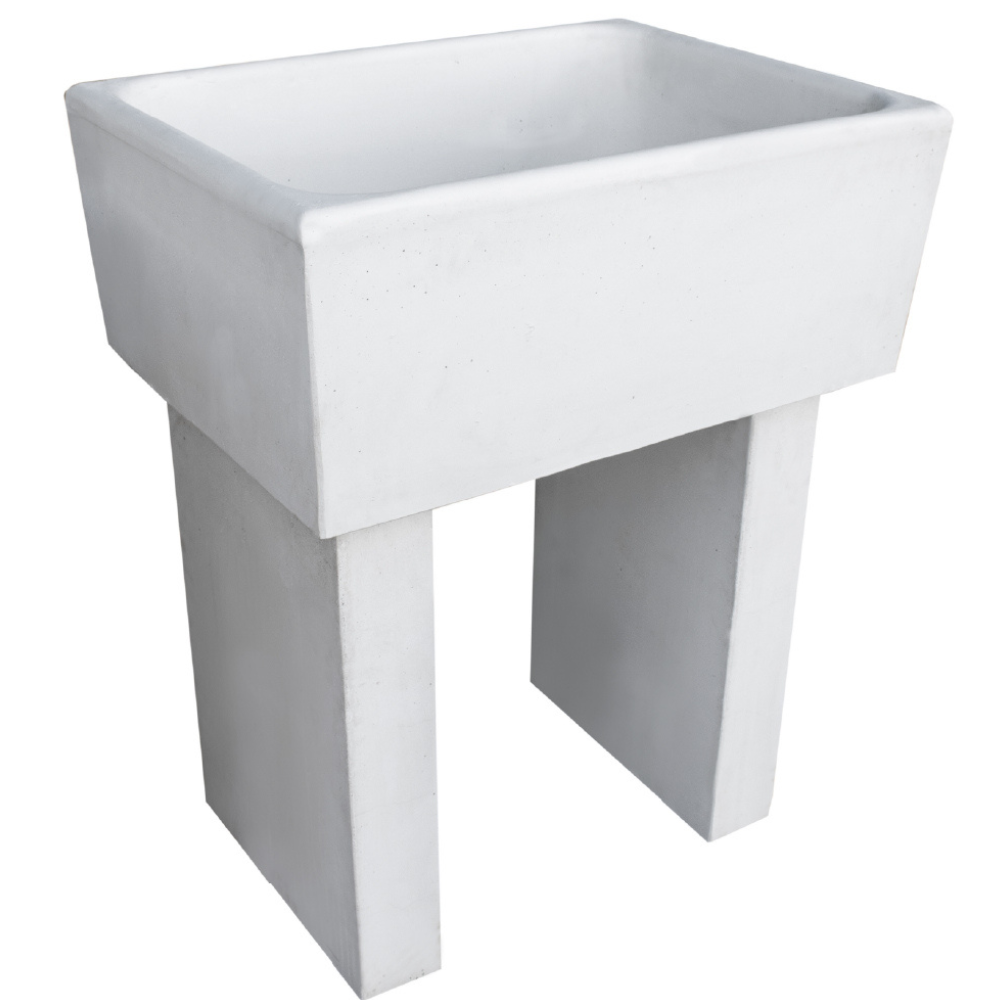 Pilozza calcestruzzo cemento piedi serie ostuni 75 x 55 x h 30 cm con piedi