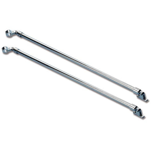 Coppia barre in acciaio inox per utilizzare la capottina come roll-bar cm 90
