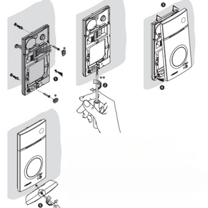 Bticino 363911 kit vivavoce monofamiliare con videocitofono classe 300x13e