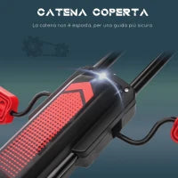 Go Kart a Pedali per Bambini da 5-12 Anni con Sedile Regolabile e Ruote in Gonfiabili, Rosso