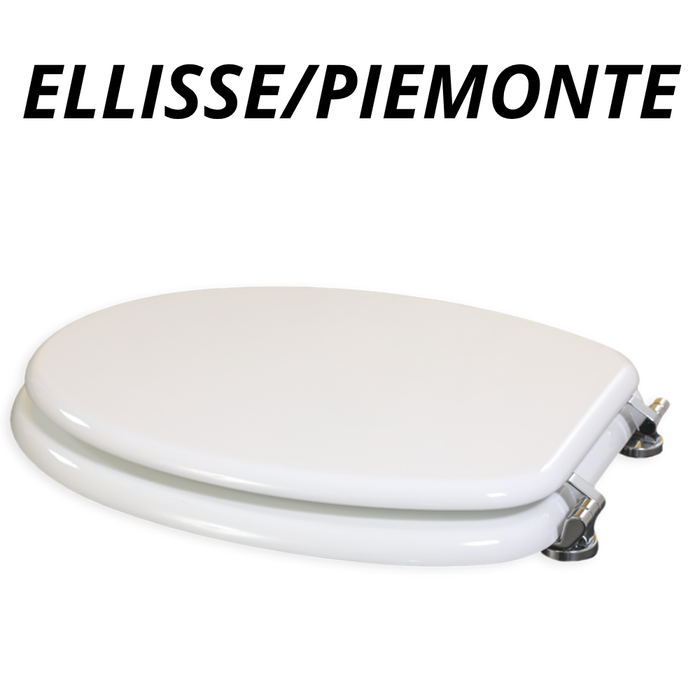 Copriwater universale piemonte in legno bianco lucido