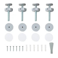 Cancelletto per Cani Taglia Piccola e Media con Doppia Serratura e Chiusura Automatica, 76-103x4.2x77 cm, Bianco