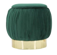 Pouf Contenitore Paris Verde cm Ø 41X41
