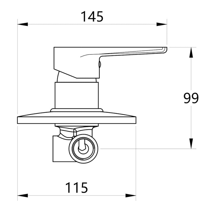 Tris rubinetti miscelatori bidet lavabo doccia ad incasso linea asia cromata