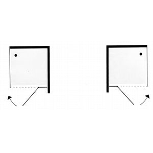 Lato fisso per porta doccia tilt battente basculante profilo cromo cristallo 6 mm *** misure 77-79xh195 cm stampato, ...