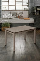 E-STYLO Tavolo allungabile moderno, caratterizzato da linee pulite e materiali di alta qualità, perfetto per chi cerca un arredo elegante e funzionale, 80cm X 130/200cm H. 75cm