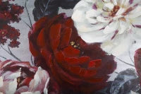 Dipinto Su Tela White/Red Flower Darkback Cm 120X3,7X60