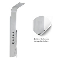 Colonna doccia termostatica siria 4 funzioni getto a cascata bocchette lombari *** finitura- cromo lucido, confezione 1