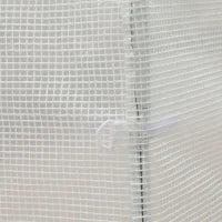 Serra a Tunnel con 4 Finestrelle e Ingresso a Zip in Acciaio Zincato e PE, 3x2x1.9 m, Bianco