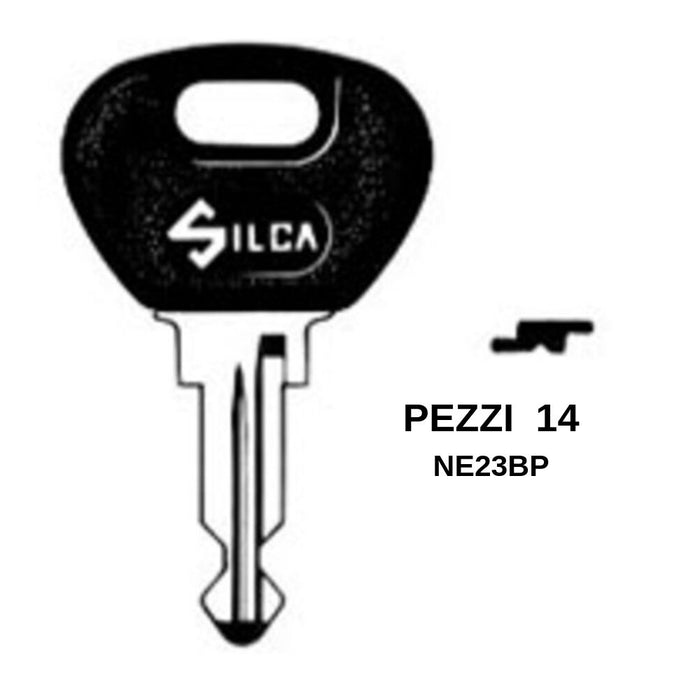 Chiave silca per auto testa gommata ne23bp pz 14