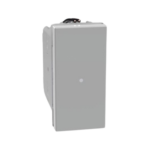 bticino serie matixgo pulsante assiale unipolare illuminabile 10a 250vac *** colore grigio, confezione 1