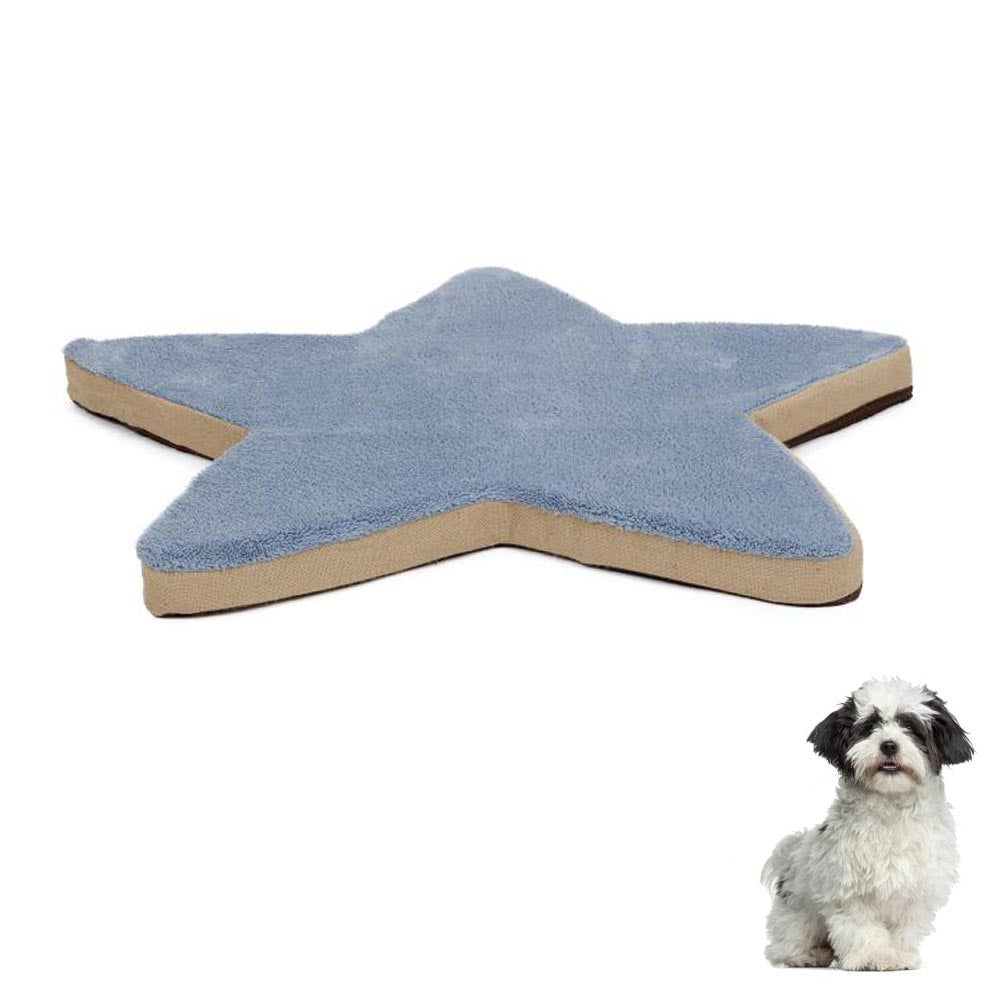 Materassino per cani e gatti stella fuss-dog colore azzurro lunghezza 100 cm