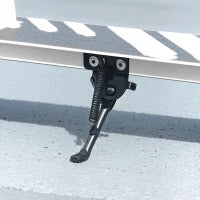 Monopattino Pieghevole per Bambini dai 3-8 Anni a 2 Ruote con Luci LED Manubrio Regolabile in 4 Altezze Doppio Freni Bianco