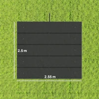 Tettuccio di Ricambio per Gazebo da Giardino 3x3 m con 10 Fori, Copertura in Poliestere, Grigio