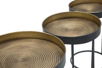 Tavolinetti Alti Bascket Botis Set 3 Pz Cm Ø 42.5X60-35.5X54-30.5X49