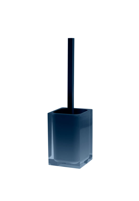 Scopino WC d'appoggio con ciuffo in setole linea Rainbow Gedy RA33 Blu Petrolio