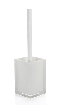 Scopino WC d'appoggio con ciuffo in setole linea Rainbow Gedy RA33 Bianco