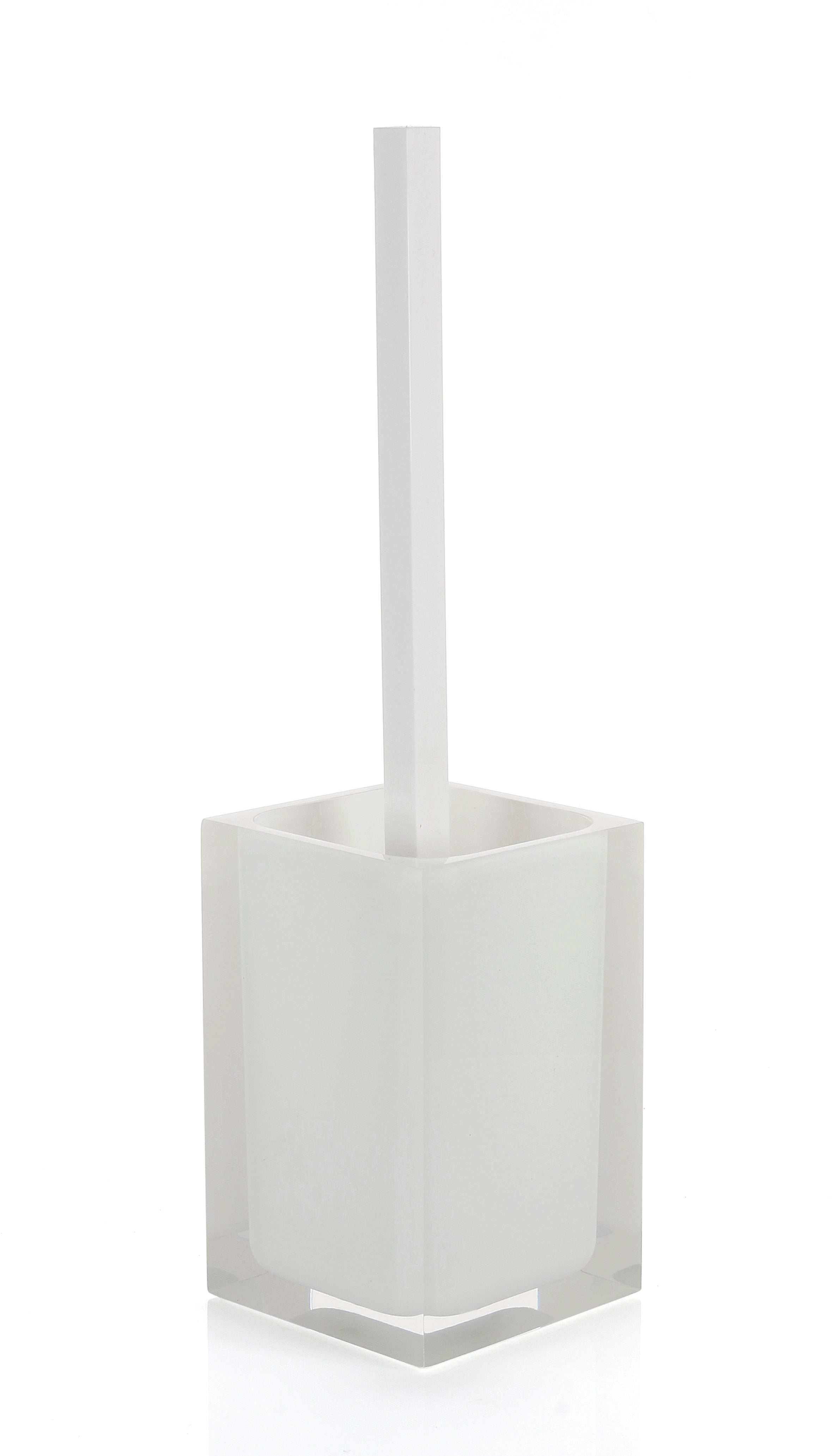 Scopino WC d'appoggio con ciuffo in setole linea Rainbow Gedy RA33 Bianco