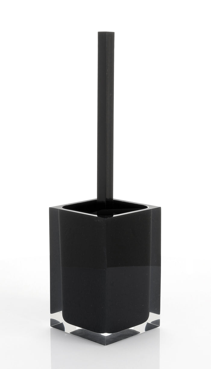 Scopino WC d'appoggio con ciuffo in setole linea Rainbow Gedy RA33 Nero