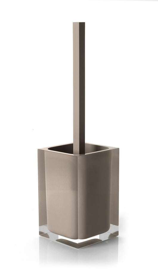 Scopino WC d'appoggio con ciuffo in setole linea Rainbow Gedy RA33 Tortora