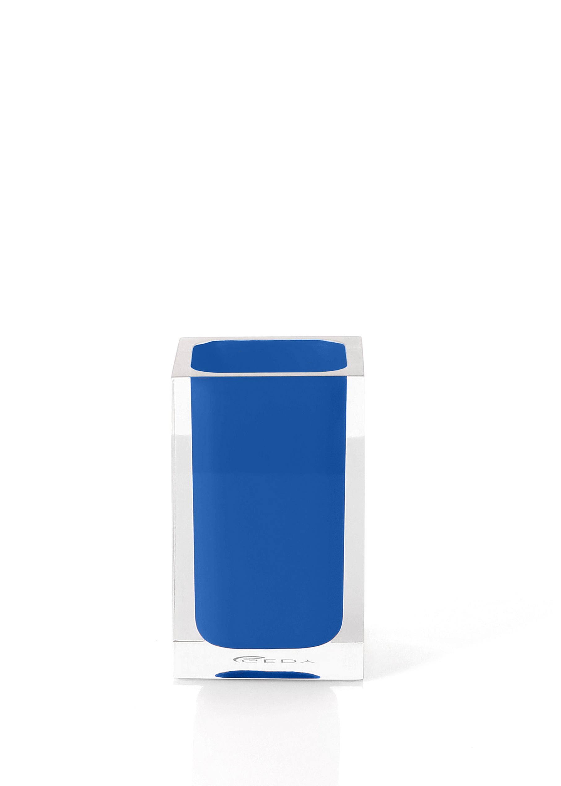 Portaspazzolini d'appoggio in resina RA98 Gedy serie RAINBOW Blu