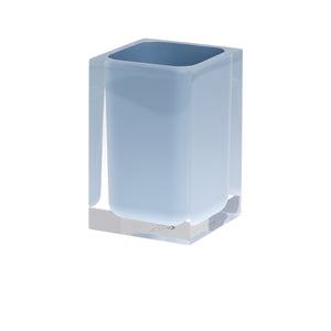 Portaspazzolini d'appoggio in resina RA98 Gedy serie RAINBOW Celeste