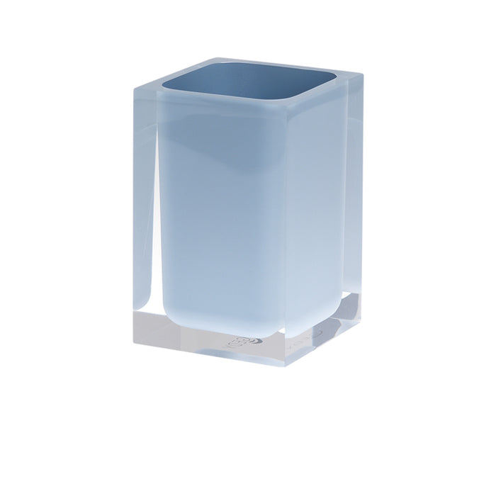 Portaspazzolini d'appoggio in resina RA98 Gedy serie RAINBOW Celeste