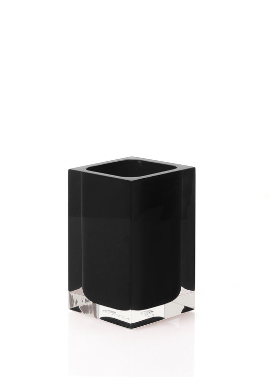 Portaspazzolini d'appoggio in resina RA98 Gedy serie RAINBOW Nero