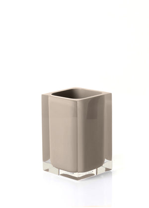 Portaspazzolini d'appoggio in resina RA98 Gedy serie RAINBOW Tortora Chiaro