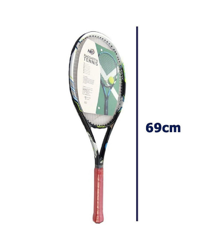 Racchetta Da Tennis 69cm Rossa Nera Resistente Allenamento Borsa Trasporto 06039         