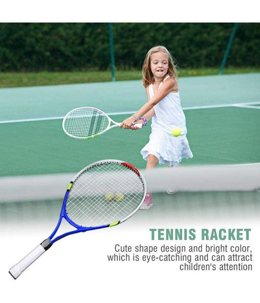 Racchetta Da Tennis Junior Corda Resistente Allenamento Bambini Borsa Trasporto         