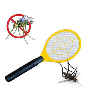 Racchetta Ricaricabile Fulmina Con Luce A Led Zanzare Insetti Mosche Elettrico         