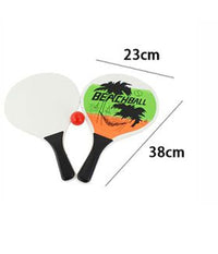 Trade Shop - Racchette Mare Tavola Larga 0.6cm Tiro Da Spiaggia Racchettoni In Legno Beach -