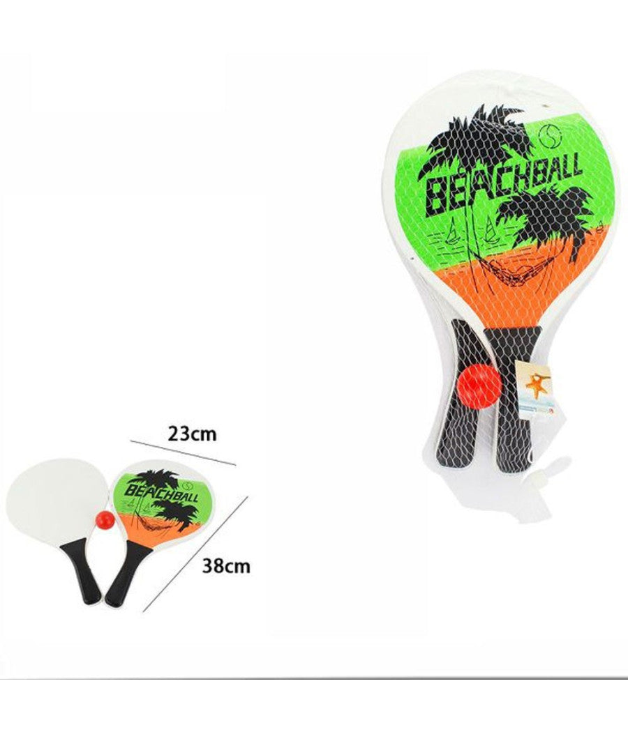 Trade Shop - Racchette Mare Tavola Larga 0.6cm Tiro Da Spiaggia Racchettoni In Legno Beach -