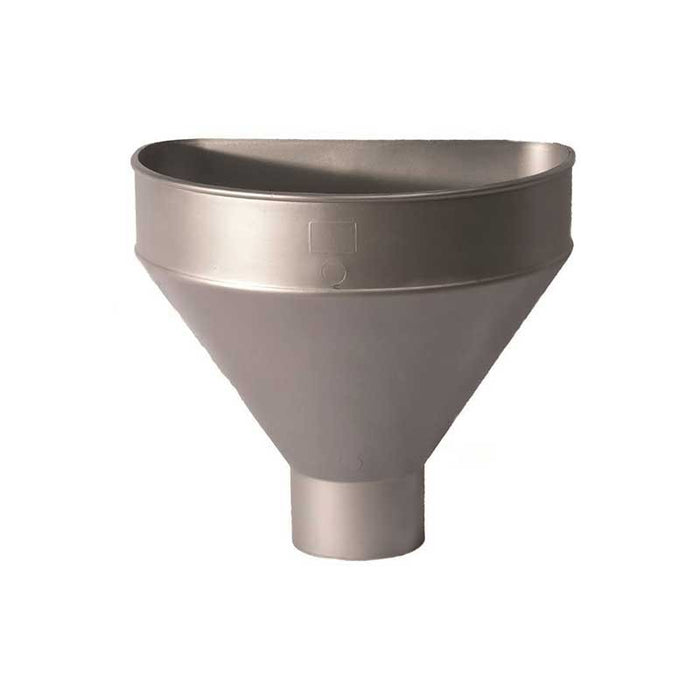 Raccoglitore monolitico in pvc per pluviali : Colore - Acciaio, Diametro - 80