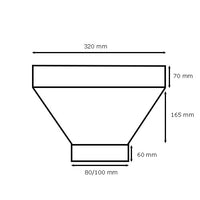 Raccoglitore monolitico in pvc per pluviali : Colore - Rame rosso, Diametro - 80