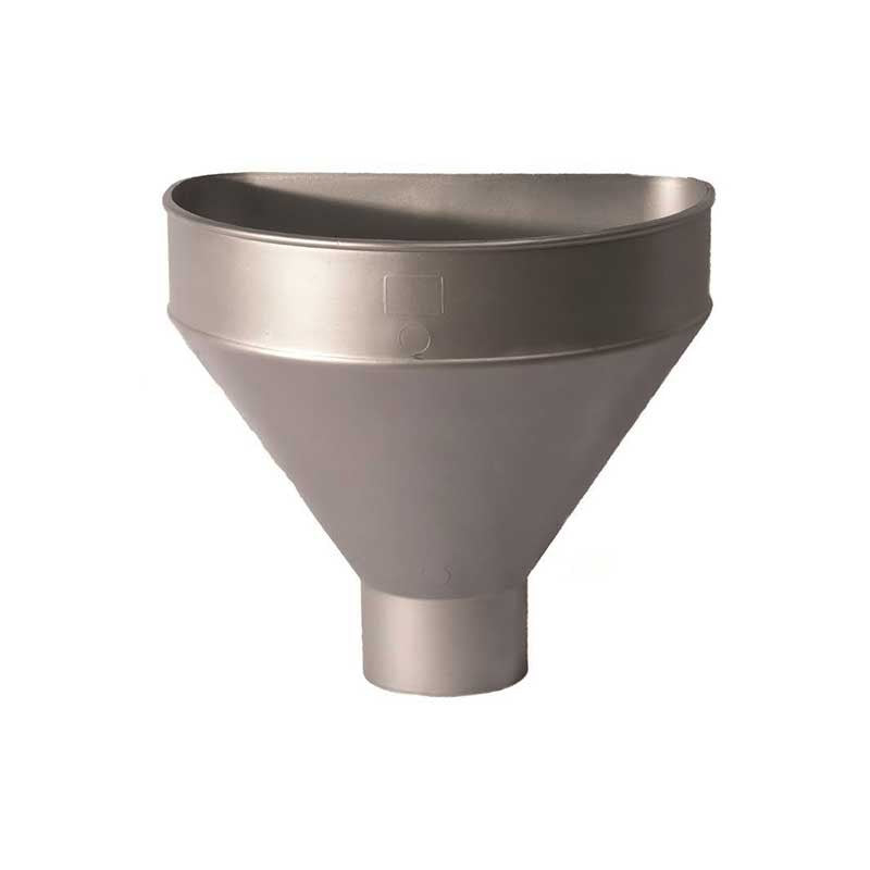 Raccoglitore monolitico in pvc per pluviali : Colore - Acciaio, Diametro - 100