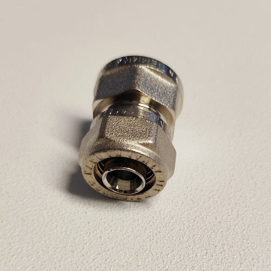 Raccordo 16x1/2'' diritto f femmina a stringere per tubo multistrato