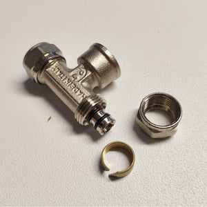 Raccordo 20x20x3/4'' a t femmina a stringere per tubo multistrato