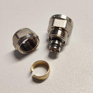 Raccordo 26x3/4'' diritto f femmina a stringere per tubo multistrato