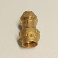 Raccordo 32x32 manicotto di giunzione in ottone con tenuta o-ring ed ogiva in ottone