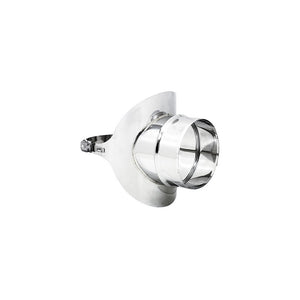 Raccordo a sella da 150mm in acciaio inox aisi 304