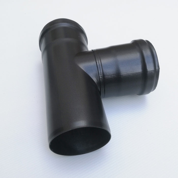 Raccordo a t 90° braga mf codino f nero pellet da 100mm