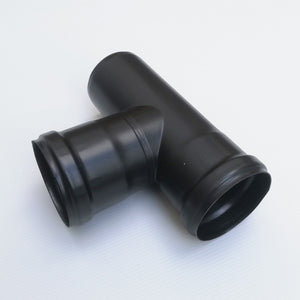 Raccordo a t 90° braga mf codino f nero pellet da 100mm