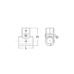 TEE INOX APRIBILE 90° Ø MM.25