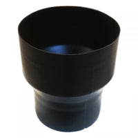 Raccordo aumento maschio femmina colore nero per stufa a legna, diametro f 150 - m 120 mm