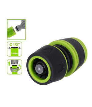 Raccordo Con Innesto Rapido Con Acquastop Per Tubo Da 1/2" 13mm Connettore 94757         